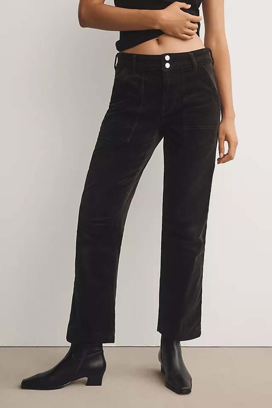 PILCRO The Wanderer Gray Size 30 Corduroy Pants Relaxed Utility Laid-Back Casual